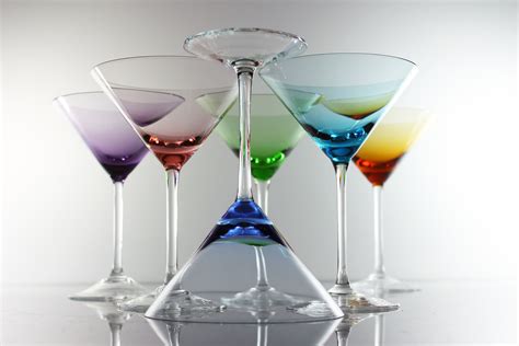 glassware martini glasses