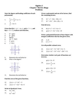 glencoe algebra 2 chapter 8 test answers Doc