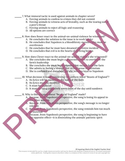 glencoe answer key for animal farm study guide Reader