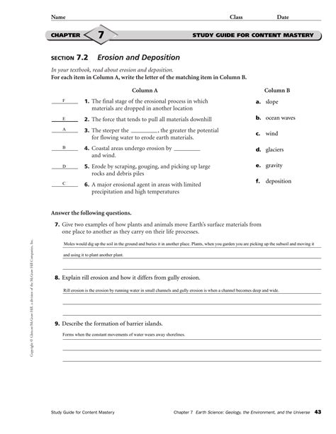 glencoe earth science worksheet answers Doc