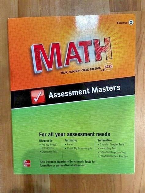 glencoe math assessment masters course 2 your common core edition Doc