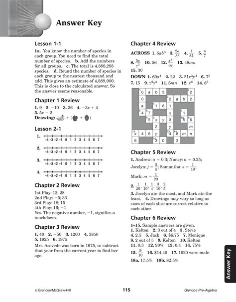 glencoe pre algebra answer key 3 5 Kindle Editon