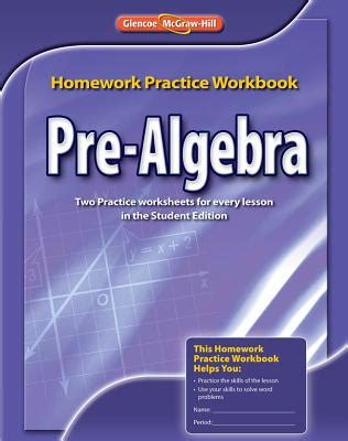 glencoe pre algebra homework practice workbook Epub
