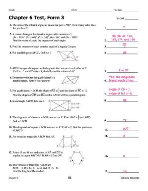 glencoe test form 2b geometry answer key Kindle Editon