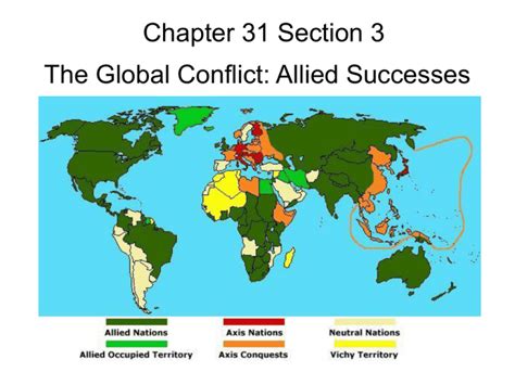 global conflict allied successes answer key Reader