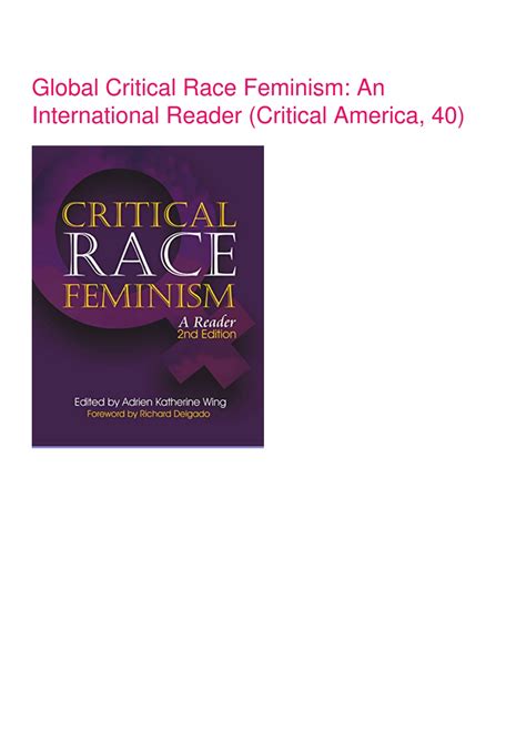 global critical race feminism an international reader critical america Doc