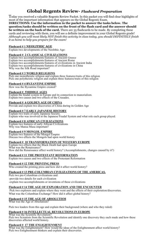 global history regents study guide Kindle Editon