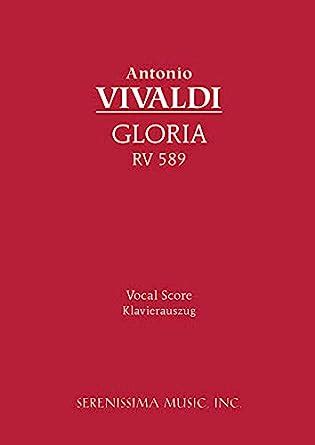 gloria rv 589 vocal score latin edition Reader