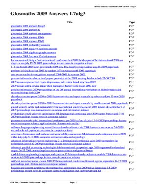 glosmaths 2009 answers l7 PDF