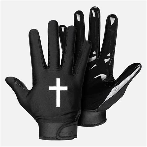 gloves football black