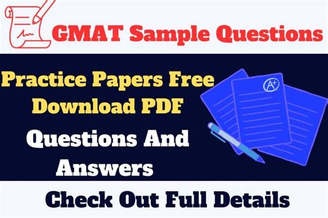 gmat sample questions and answers Reader