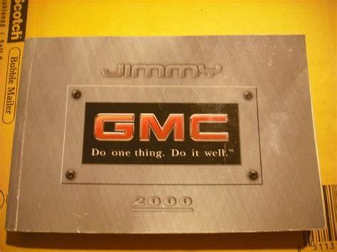 gmc jimmy 2000 owners manual Doc