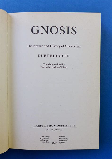 gnosis the nature and history of gnosticism PDF
