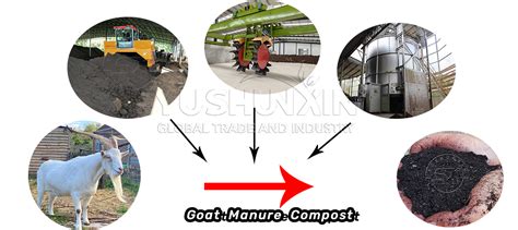 goat manure compost machine