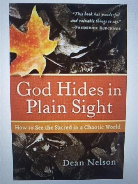 god hides in plain sight how to see the sacred in a chaotic world Kindle Editon