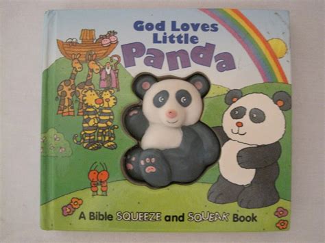god loves little panda bible squeeze and squeak books or board book Reader