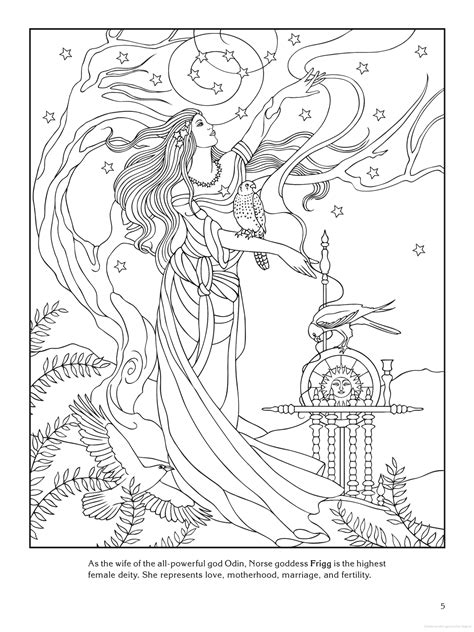 goddesses coloring book dover coloring books Doc
