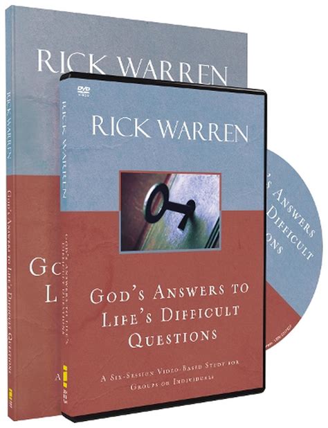 gods answers to lifes difficult questions study guide with dvd Epub
