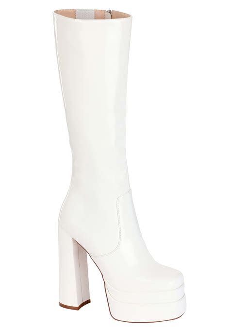 gogo boots white