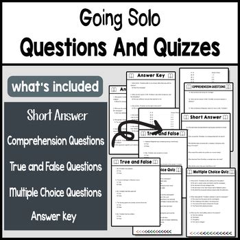 going solo roald dahl comprehension questions Doc