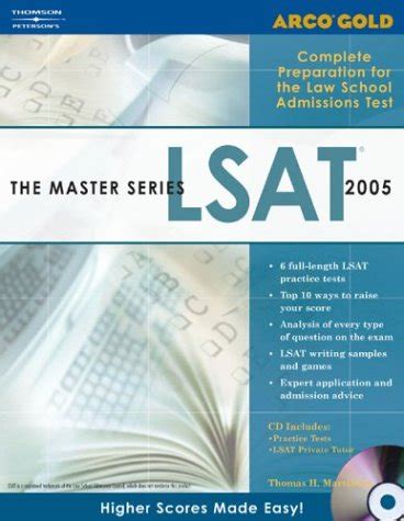 gold master lsat 2005 w or cd rom master the lsat book and cd rom PDF