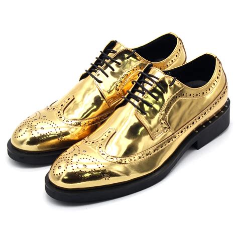 golden shoes for men