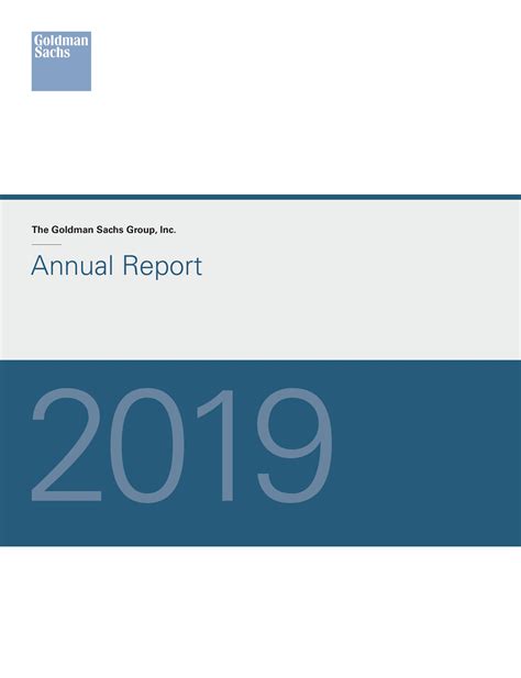 goldman sachs annual report