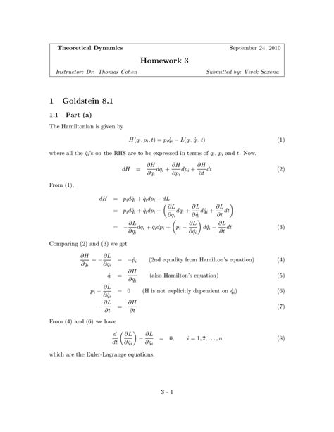 goldstein classical mechanics solutions chapter 8 Reader