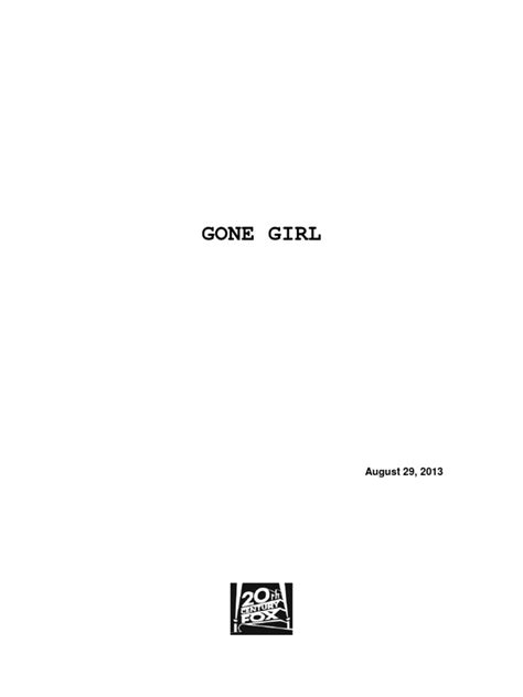 gone girl script pdf Kindle Editon