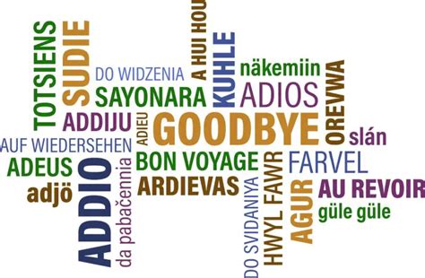 good bye in different languages