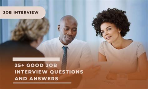 good job interview answers PDF