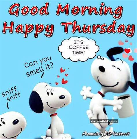 Good Morning Thursday Snoopy