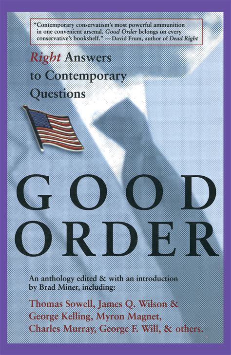 good order right answers to contemporary questions Reader
