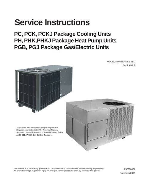 goodman ac repair manual Epub