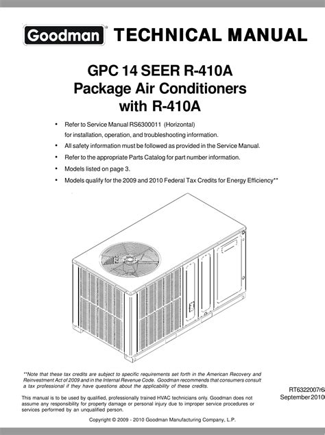 goodman airconditioners user guide Kindle Editon