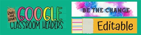 Google Classroom Header Template