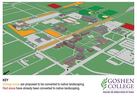goshen college campus map