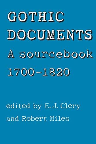 gothic documents a sourcebook 1700 18 Kindle Editon