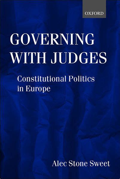 governing with judges constitutional politics in europe PDF