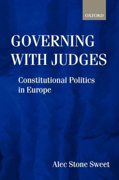 governing with judges constitutional politics in europe PDF