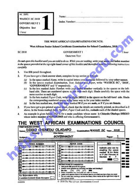 government section b waec answer Reader