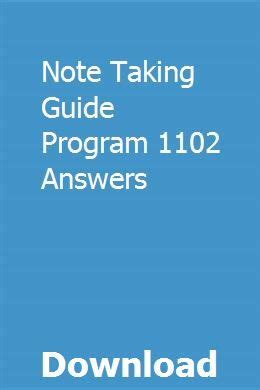 gpb chemistry 1102 note taking guide answers Kindle Editon