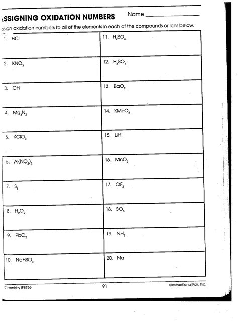 gpb chemistry answer key oxidation number PDF