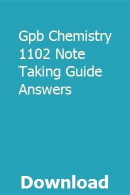 gpb chemistry answers 4 PDF