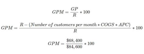 gpm calculation formula