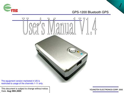 gps 1200 user manual Reader
