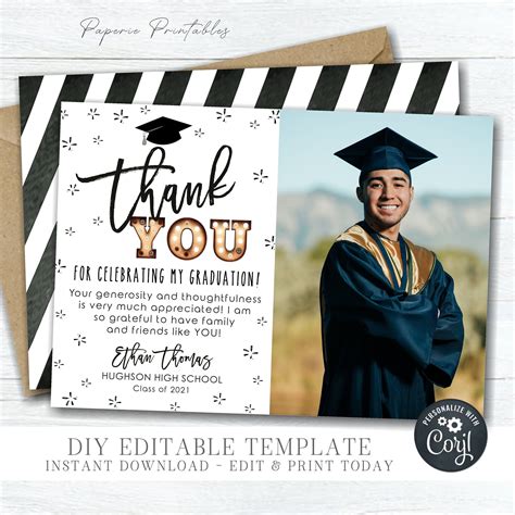 grad thank you cards