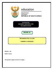 grade 10 paper3 caps setswana 2014 PDF