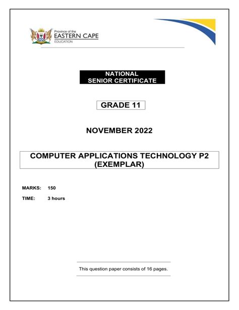 grade 11 cat exampler question papers Doc