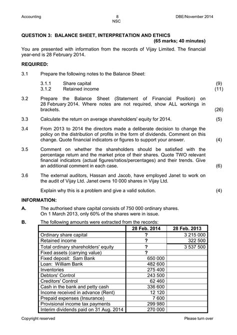 grade 12 accounting march paper 2014 Epub